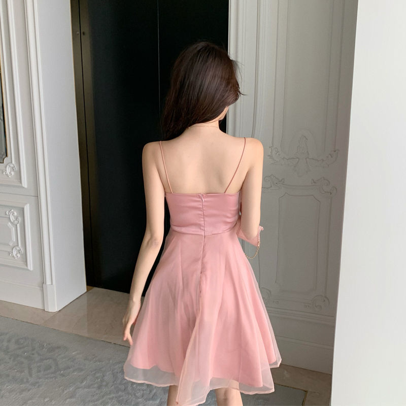 White Dress Women Casual Lace Vintage A-line Solid Mid-calf Dress Fashion Korea Clothes Falbala Formal Dress 210521