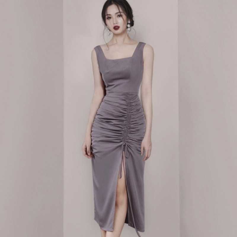 Retro Women Fashion Sleeveless Drawstring Package Hip Sexy Split Dress Summer Suspender Bodycon High Waist Vestido 210526, Photo color
Retro Women Fashion Sleeveless Drawstring Package Hip Sexy Split Dress Summer Suspender Bodycon High Waist Vestido 210526, Photo color