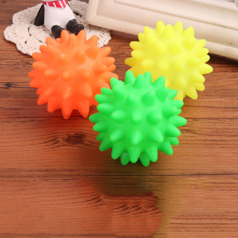 Interactive Dog Toys For Small Dogs Vinyl Glue Squeak Puppy Ball Diameter 6.5cm Pet Chew Bite Resistant