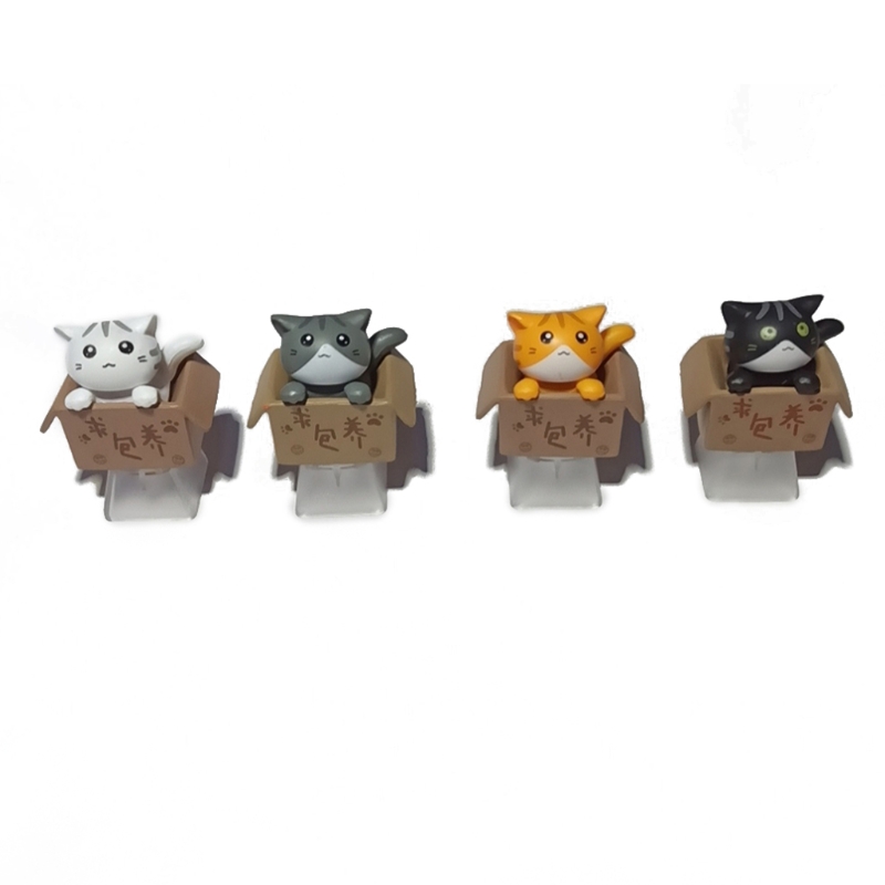 ABS Custom Cartoon Anime Cat Keycap Bottom Backlit Keycaps Gift for cherry MX Mechanical Keyboard Key Cap