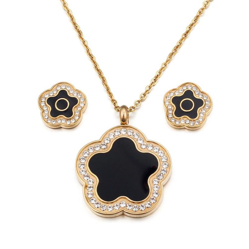 Earrings & Necklace Flower Pendant For Girls Women Resin Stainless Steel Pendants Trendy Jewelry Set, Silver
Earrings & Necklace Flower Pendant For Girls Women Resin Stainless Steel Pendants Trendy Jewelry Set, Silver