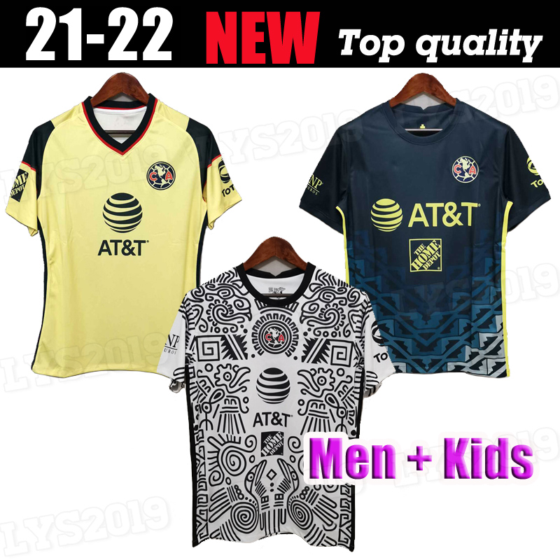 20 21 22 Club America Soccer jerseys Pre Match Training Men + kids GIOVANI BENEDETTI Home Away Third White goalkeeper 2021 2022 camisetas de fútbol