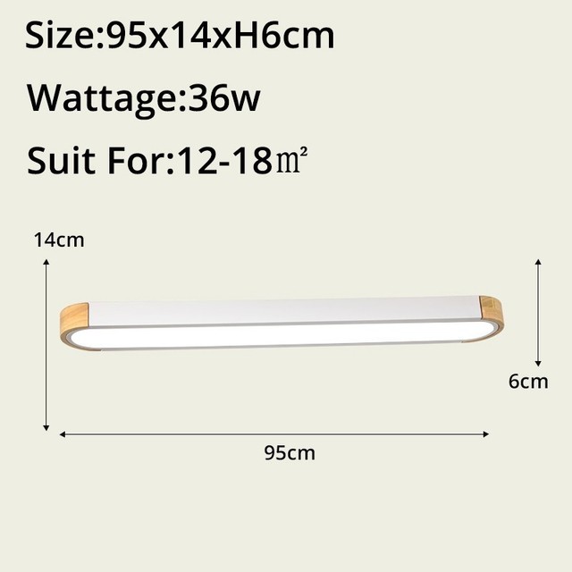 Remote Control Minimalist Ceiling Lights Wooden Decorative Lamps Panels For Living Room Bedroom Corridor Luminaire