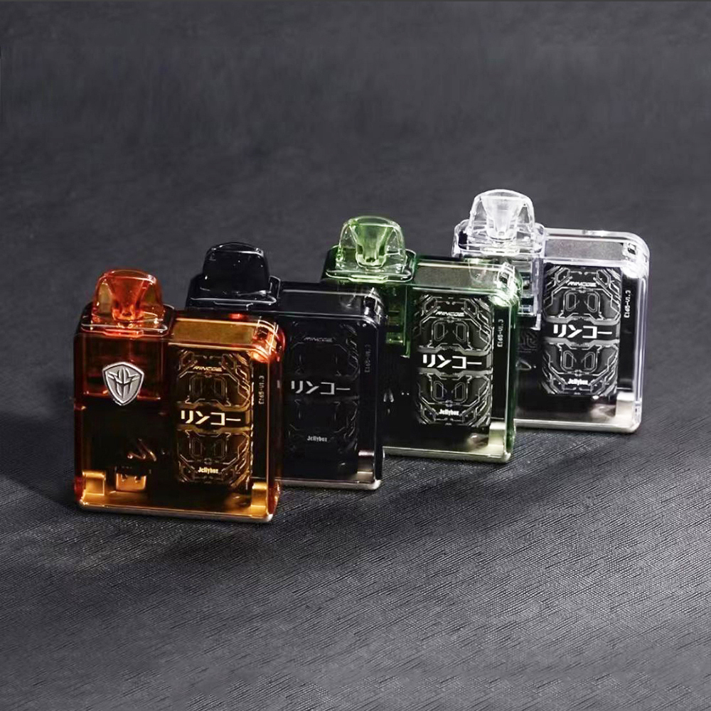 new electronic cigarette device rincoe jellybox nano pod kit 30w mod vape pods 2.8ml Transparent cartridge 0.5ohm mesh coils 4 LED flash Lig
new electronic cigarette device rincoe jellybox nano pod kit 30w mod vape pods 2.8ml Transparent cartridge 0.5ohm mesh coils 4 LED flash Lig