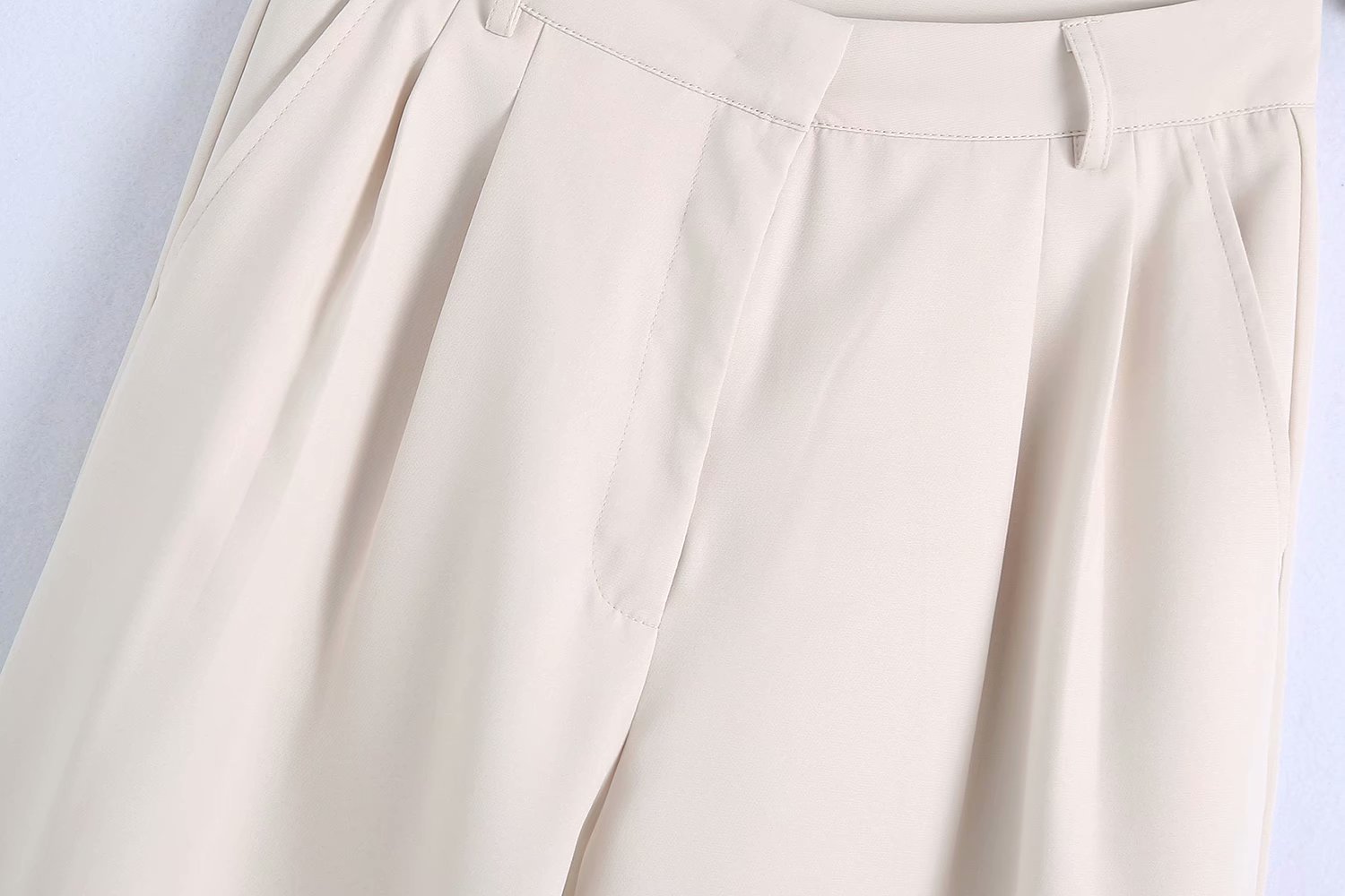 High Waist Pure Color Simple Western Chic Women's Pants Straight Wide-leg Loose Drape Female Suit Trousers 210507