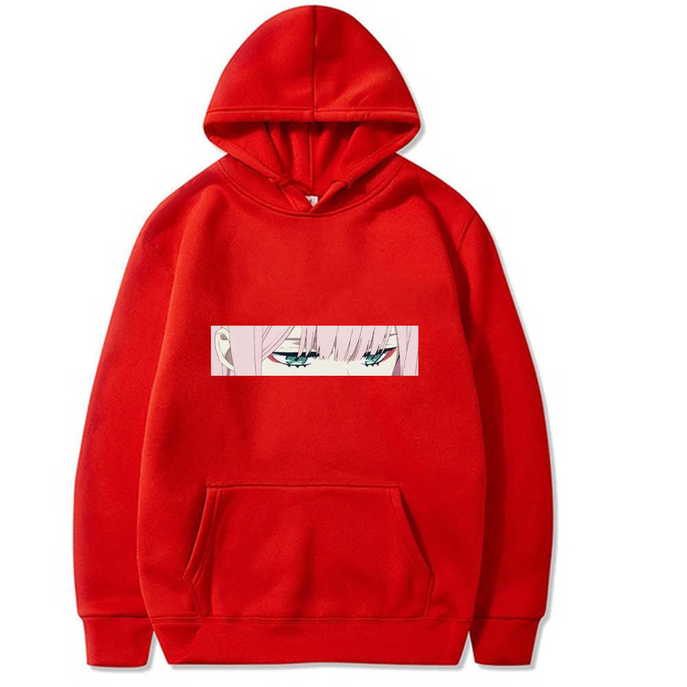 Zero Two Hoodies Pullovers Tops Unisex Clothes Y0803 Y0804