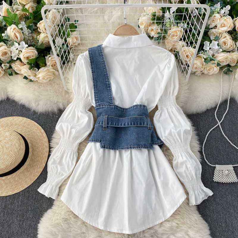 Spring Shirt Women's Fashion Long Sleeve Vintage Ropa De Mujer Tops Lady Clothes Camisas Korean Blouse Q755 210527