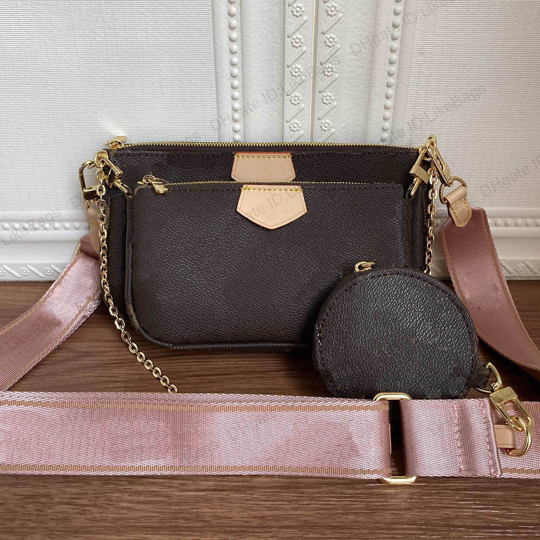 Designers Multi Pochette Accessories Shoulder Bags Tote Luxury Women Three-piece Combination Bag Wallet Crossbody Fashion Metal Chain Clutch Tassel Coin Purses, Card
Designers Multi Pochette Accessories Shoulder Bags Tote Luxury Women Three-piece Combination Bag Wallet Crossbody Fashion Metal Chain Clutch Tassel Coin Purses, Card