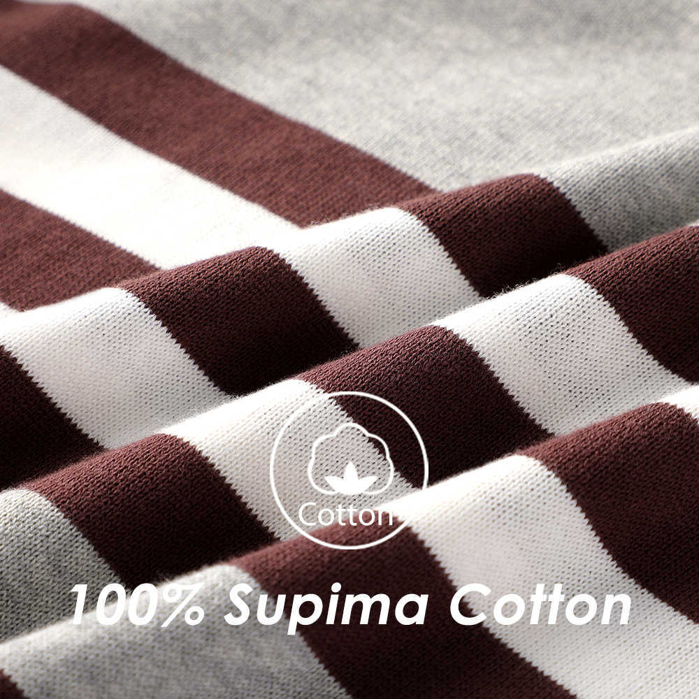 4XL Men Autumn Casual Striped Thick Fleece Cotton Sweater Pullovers Men Outfit Fashion Vintage O-Neck Coat Sweater Men 210818