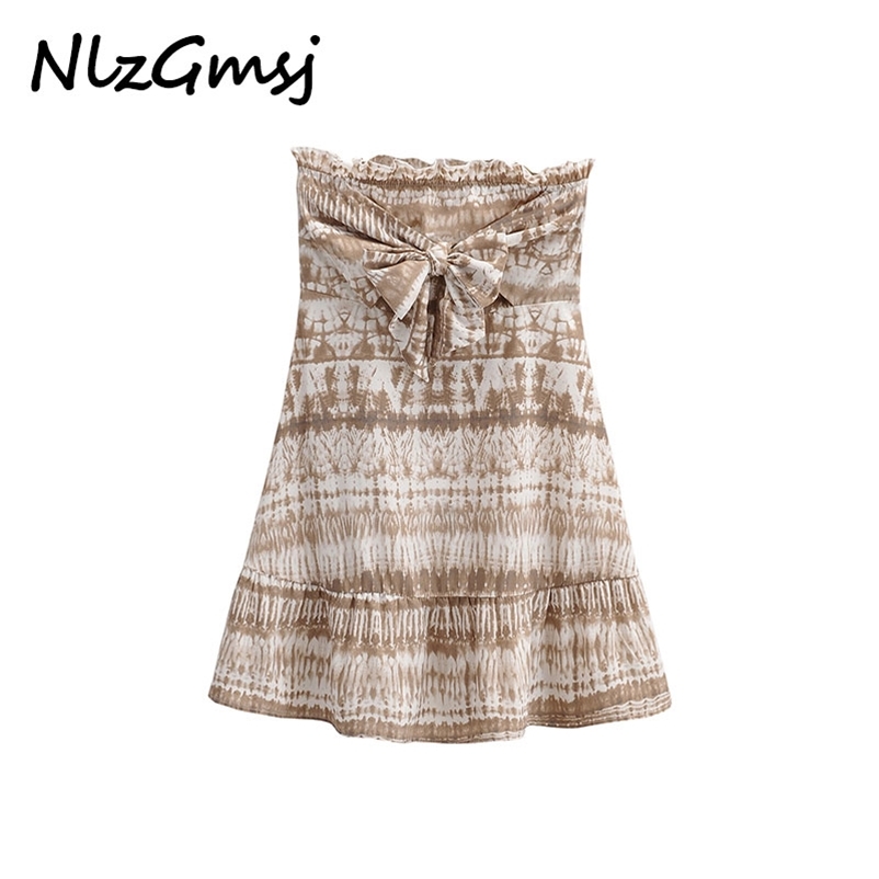 Dres Sexy Bow Decoration Vintage Tie-dye Printing Slim Ruffle Stitching Chic Female Mini 05 210628, As picture
Dres Sexy Bow Decoration Vintage Tie-dye Printing Slim Ruffle Stitching Chic Female Mini 05 210628, As picture