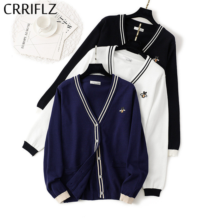 high quality sweater women' year autumn and winter embroidery little bee thick knit top cardigan jacket 210520, White
high quality sweater women' year autumn and winter embroidery little bee thick knit top cardigan jacket 210520, White