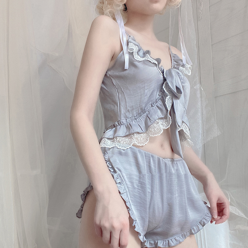 Grey Pyjamas Soft Sleepwear Fashion Sexy Lingerie Pajama Set for Women Shirts Shorts Underwear Sleeveless Lace Pijama Mujer, Red
Grey Pyjamas Soft Sleepwear Fashion Sexy Lingerie Pajama Set for Women Shirts Shorts Underwear Sleeveless Lace Pijama Mujer, Red
