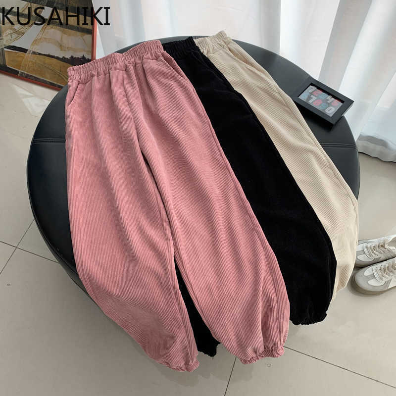 Causal Harem Pants Korean Corduroy Stretch High Waist Long Trousers Spring Solid Women Mujer 6F254 210603, Beige
Causal Harem Pants Korean Corduroy Stretch High Waist Long Trousers Spring Solid Women Mujer 6F254 210603, Beige