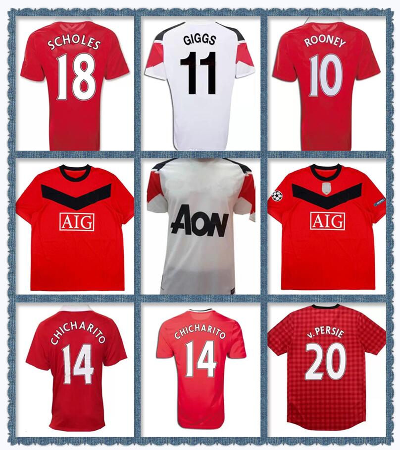2009 2010 2011 2012 2013 MAN Berbatov Rooney POGBA GIGGS retro soccer jersey 09 10 11 12 13 home away OWEN SCHOLES CHICHARITO vintage classic football shirt, Brown
2009 2010 2011 2012 2013 MAN Berbatov Rooney POGBA GIGGS retro soccer jersey 09 10 11 12 13 home away OWEN SCHOLES CHICHARITO vintage classic football shirt, Brown