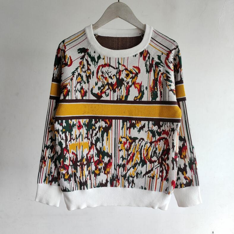 Women Knits Sweater Color Block Jacquard Jumper Flower Embroidery Jersey Luxury Runway Design Pullovers Intarsia Knitted Top, W1
Women Knits Sweater Color Block Jacquard Jumper Flower Embroidery Jersey Luxury Runway Design Pullovers Intarsia Knitted Top, W1