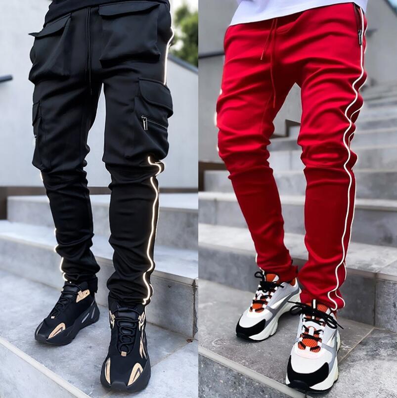 GODLIKEU Spring And Autumn Men's pants Stretch Multi-Pocket Reflective Straight Sports Fitness Casual Trousers, Black 02
GODLIKEU Spring And Autumn Men's pants Stretch Multi-Pocket Reflective Straight Sports Fitness Casual Trousers, Black 02