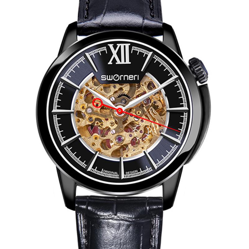Wristwatches Skeleton Watch Men Sports Automatic Mechanical Watches Miyota Movt Top 41mm Stainless Steel Waterproof, Black-black dial
Wristwatches Skeleton Watch Men Sports Automatic Mechanical Watches Miyota Movt Top 41mm Stainless Steel Waterproof, Black-black dial