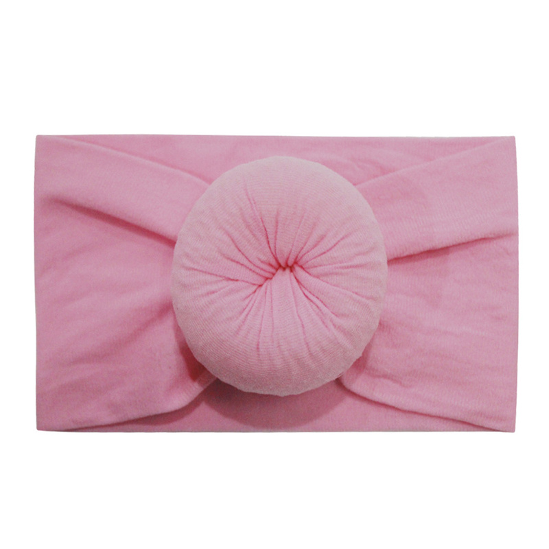 Super soft Nylon Knot Headband For Baby Girls Infant Turban Headwraps PhotoProp Girl Hair Accessories 23colors