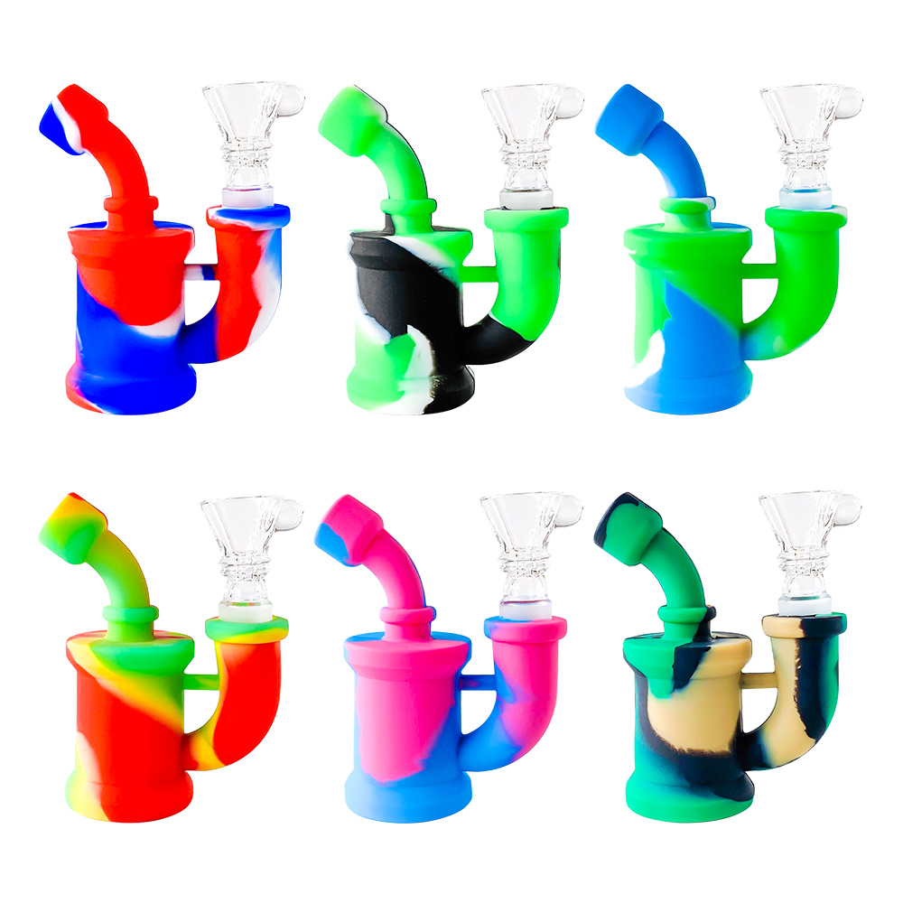 smoke pipe Silicone Bong Mini Water Pipes 3.5inch Bubbler Camo Oil Rig Detachable Unbreakable Percolator bongs with 14mm joint Glass Bowl
smoke pipe Silicone Bong Mini Water Pipes 3.5inch Bubbler Camo Oil Rig Detachable Unbreakable Percolator bongs with 14mm joint Glass Bowl