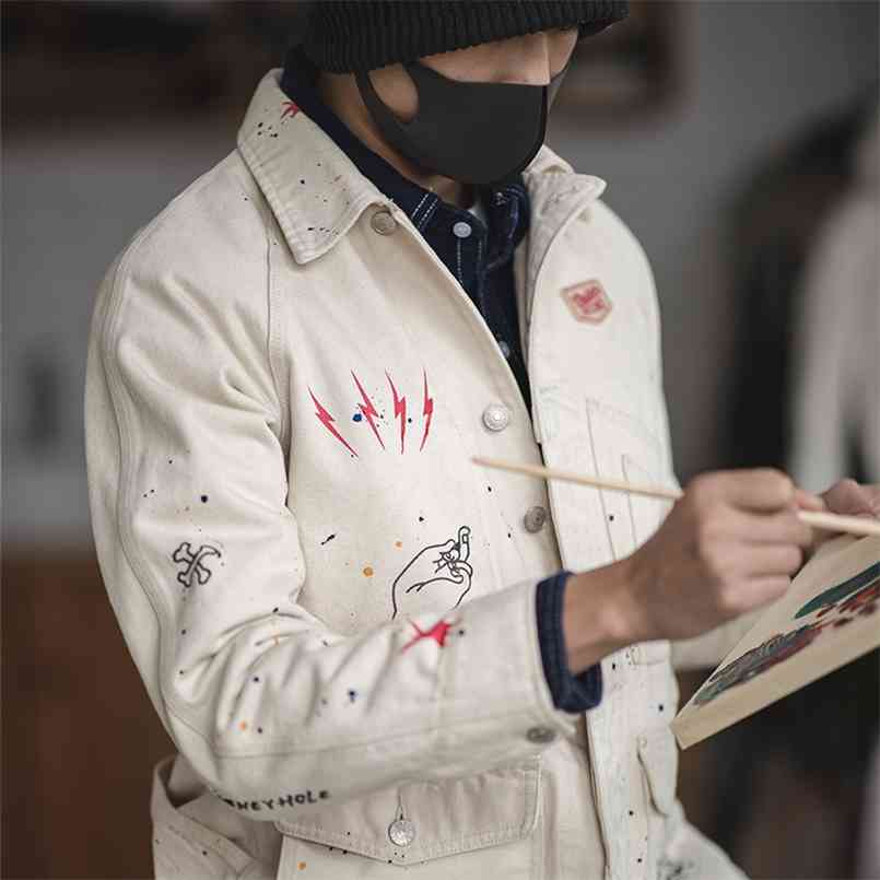 Grafiti Jackets For Men Print White Denim Pocket Jacket Vintage Casual Coat Cotton Solid Slim Jackets Tops 210821
Grafiti Jackets For Men Print White Denim Pocket Jacket Vintage Casual Coat Cotton Solid Slim Jackets Tops 210821