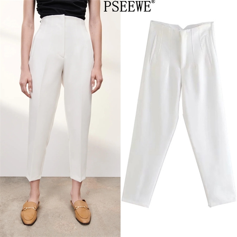 Trouser Suits White High Waisted Women's Pants Black Elegant Office Wear Fashion Beige Casual Loose Pink 210519, Pink2
Trouser Suits White High Waisted Women's Pants Black Elegant Office Wear Fashion Beige Casual Loose Pink 210519, Pink2
