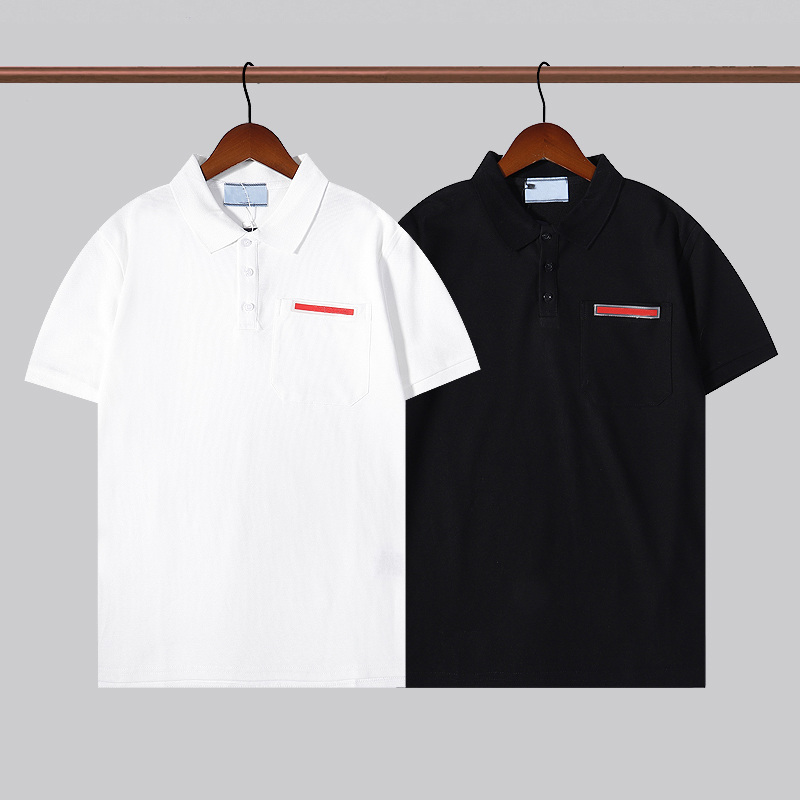 Designer Mens Summer T Shirt Fashion Print Men's Polos Classic Leather Pockets Casual Short Sleeve T Shirts Mans Cotton T-shirt White And Black Polo Shirt -2xl, Pocket1
Designer Mens Summer T Shirt Fashion Print Men's Polos Classic Leather Pockets Casual Short Sleeve T Shirts Mans Cotton T-shirt White And Black Polo Shirt -2xl, Pocket1
