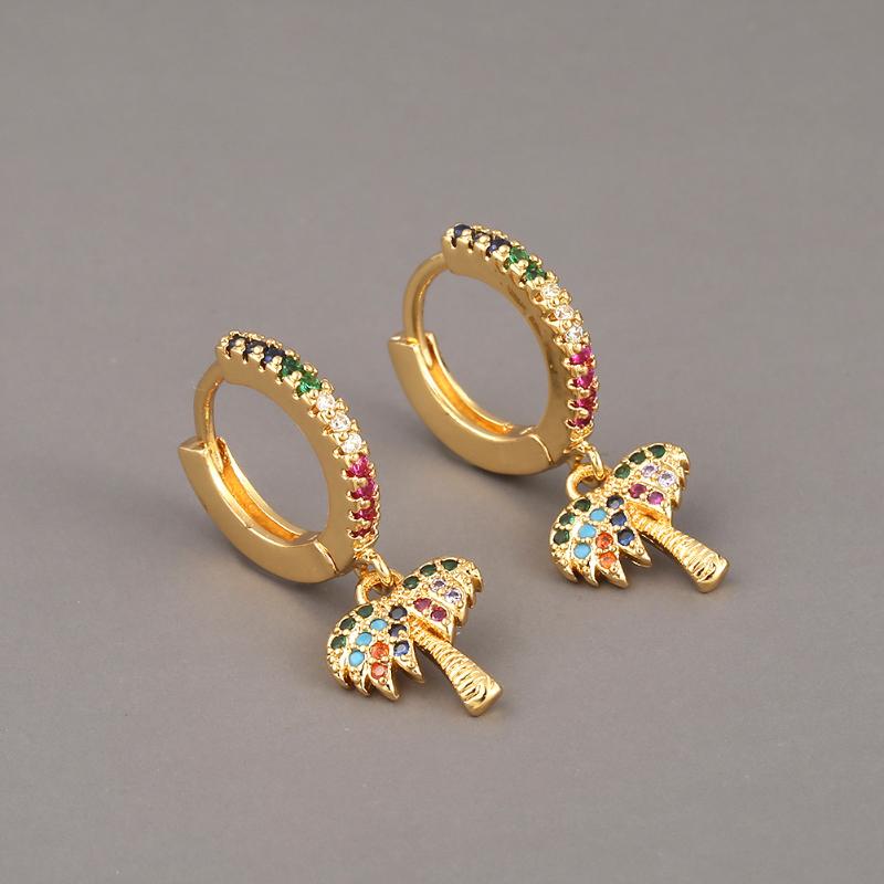 Hoop & Huggie Summer Beach Vacation Palm Tree Drop Earrings Colorful Zirconia Coconut Ear Ring Tropical Style Jewelry For Women 2021
Hoop & Huggie Summer Beach Vacation Palm Tree Drop Earrings Colorful Zirconia Coconut Ear Ring Tropical Style Jewelry For Women 2021