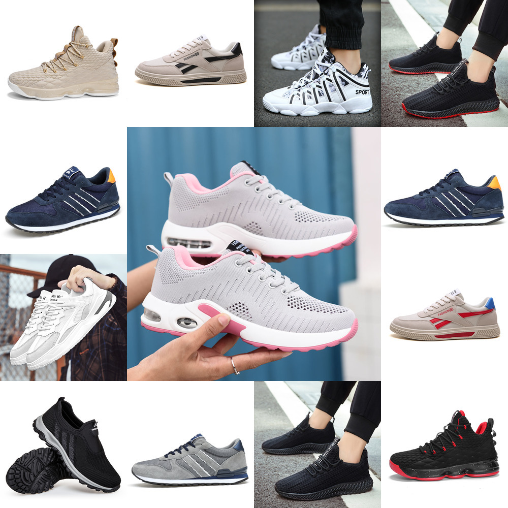 WAB5 2021 men women running shoes platform trainers beige black grey triple white 889 outdoor sports sneakers size 39-44, Color #2
WAB5 2021 men women running shoes platform trainers beige black grey triple white 889 outdoor sports sneakers size 39-44, Color #2