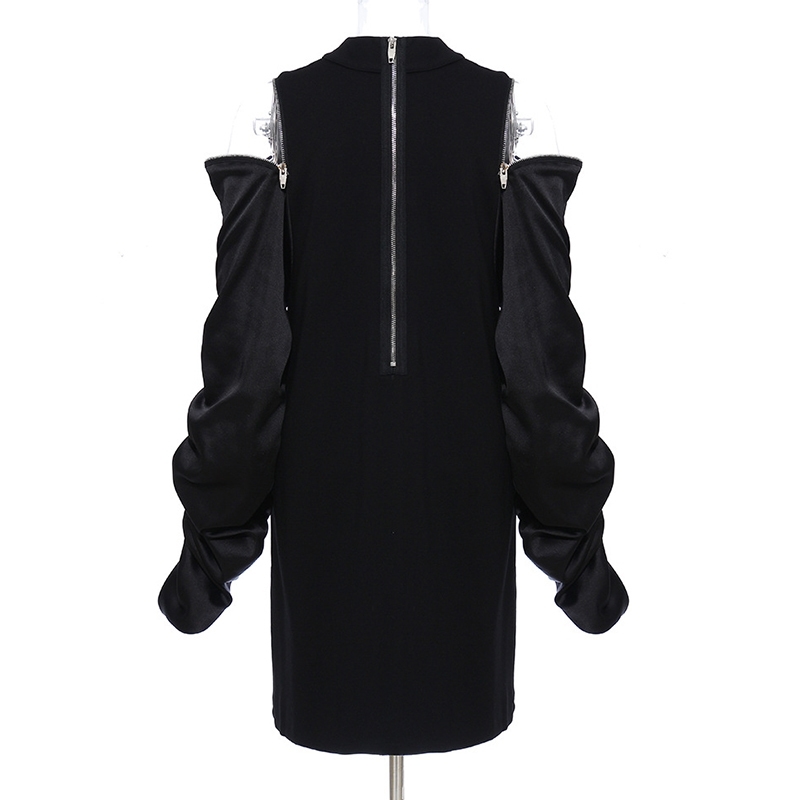 Off Shoulder Sweatshirt Dress For Women O Neck Long Sleeve Casual Dresses Female Fashion Clothing Autumn Stylish 210520