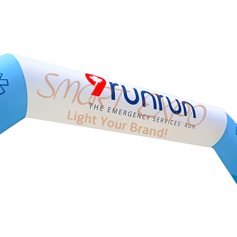 Marathon/Run Event Inflatable Archway 0.6xW5.5xH3.5m with Custom Logo Printing Base Blower