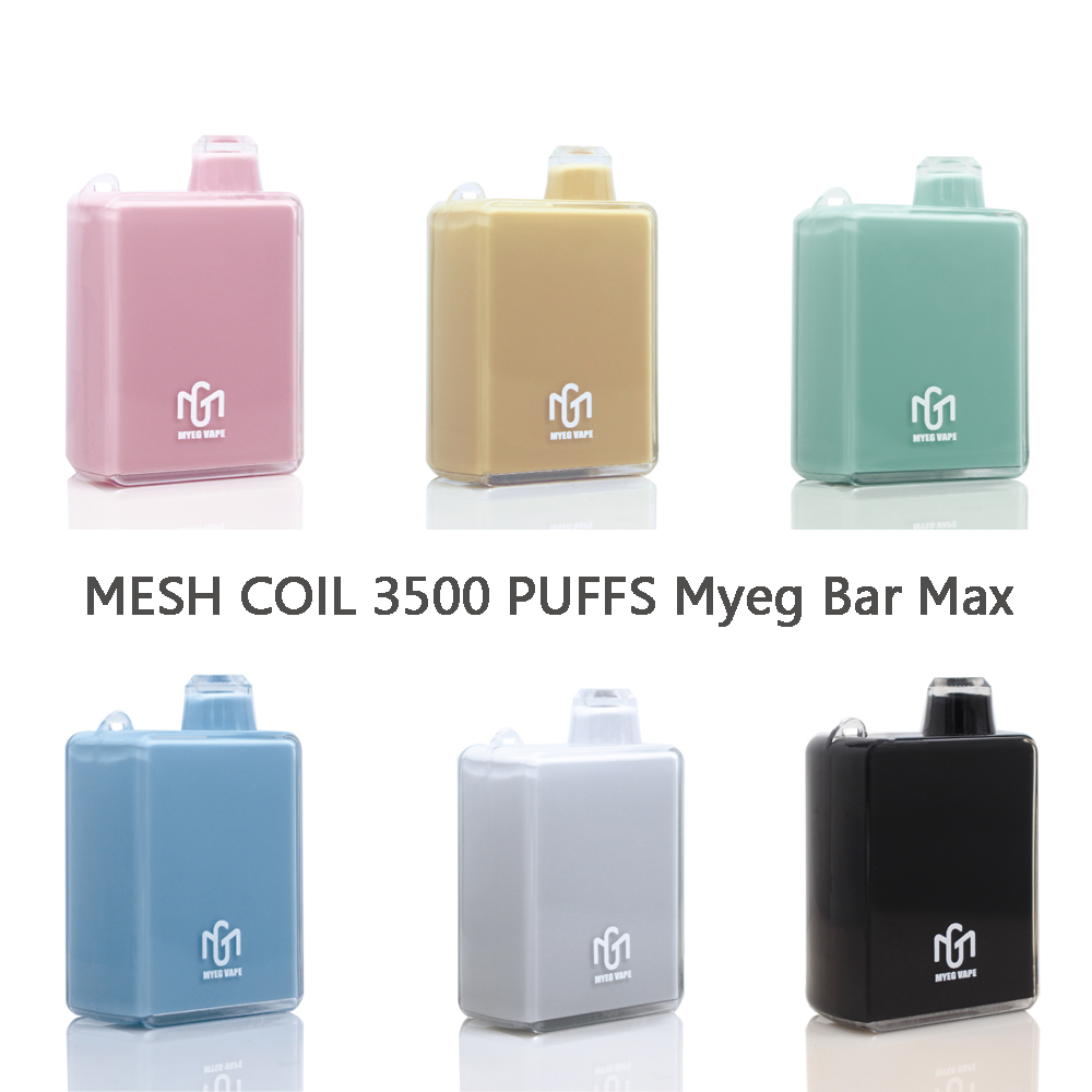 100% Original E Cigarette myeg bar max 3500 PUFFS disposable vape pen with 600mha rechargeable battery MESH COIL VS 800 PUFF BAR
100% Original E Cigarette myeg bar max 3500 PUFFS disposable vape pen with 600mha rechargeable battery MESH COIL VS 800 PUFF BAR