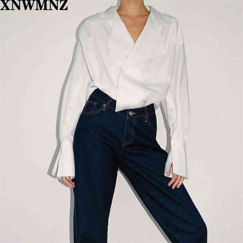 Women Fashion oversize collared bodysuit Vintage V-neck Long cuffed sleeves Female Office Lady top Chic jumpsuits 210520, White
Women Fashion oversize collared bodysuit Vintage V-neck Long cuffed sleeves Female Office Lady top Chic jumpsuits 210520, White