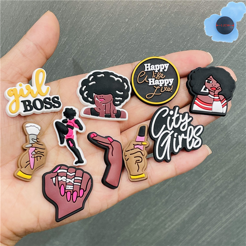 Wholesale 100Pcs+ Fashion Girls Lady Series Lovely PVC Shoe charms Shoecharm Buckles Decoration Accessories Plastic ornaments Soft Rubber Ji, White;pink
Wholesale 100Pcs+ Fashion Girls Lady Series Lovely PVC Shoe charms Shoecharm Buckles Decoration Accessories Plastic ornaments Soft Rubber Ji, White;pink