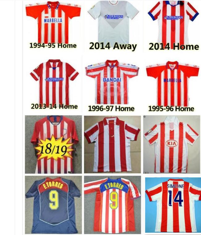 Retro Soccer Jerseys 1994 1995 1996 1997 03 04 05 Atletico Classic Vintage Madrid Centenary 13 14 15 football shirt GRIEZMANN F.Torres Simeone Jesús Gámez ARDA COURTOIS, 2014
Retro Soccer Jerseys 1994 1995 1996 1997 03 04 05 Atletico Classic Vintage Madrid Centenary 13 14 15 football shirt GRIEZMANN F.Torres Simeone Jesús Gámez ARDA COURTOIS, 2014