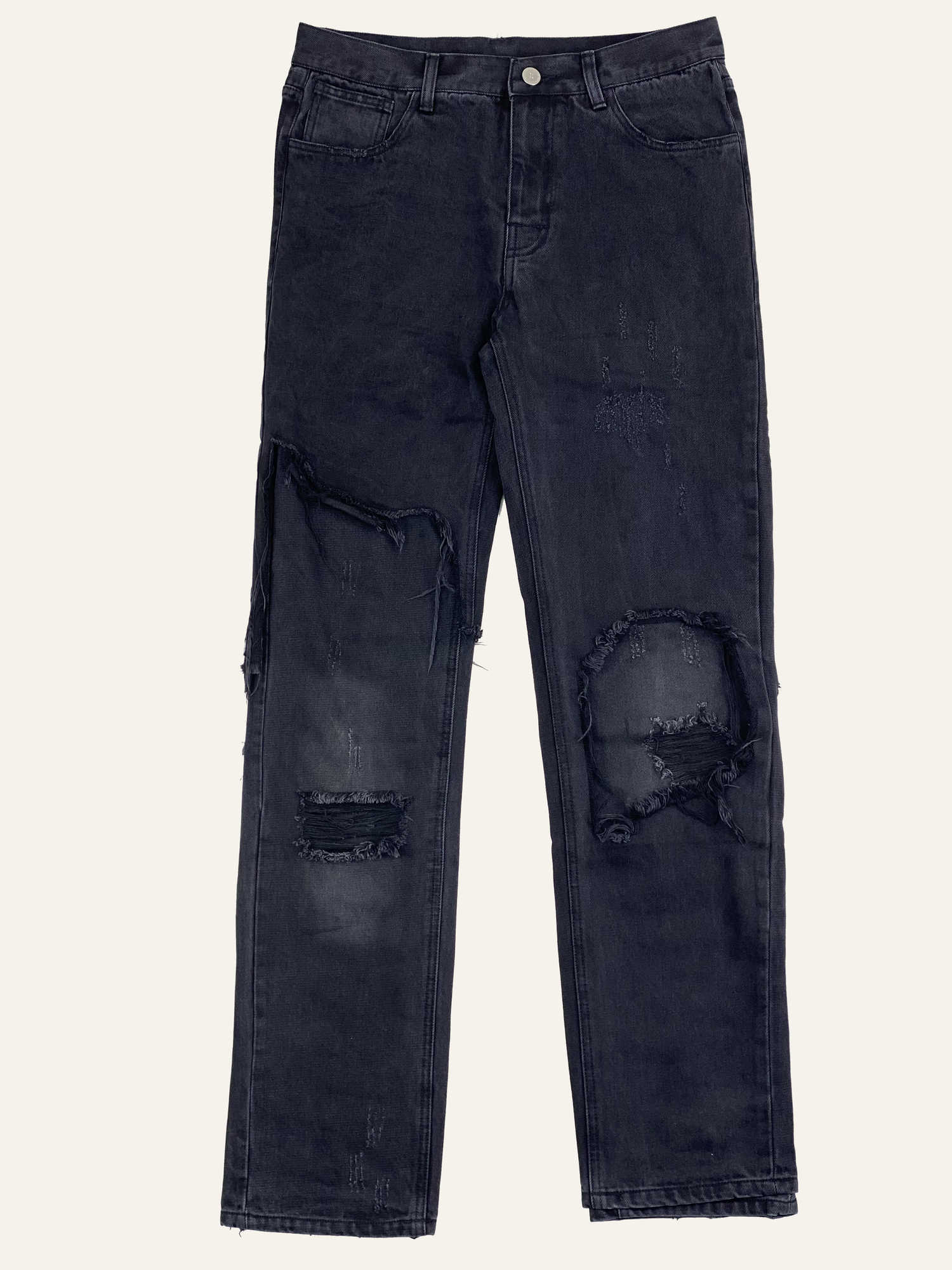 Men's Jeans RAF two-color two-layer stitching deconstruction destruction washed worn jeans loose straight leg high street pants tide338, White
Men's Jeans RAF two-color two-layer stitching deconstruction destruction washed worn jeans loose straight leg high street pants tide338, White