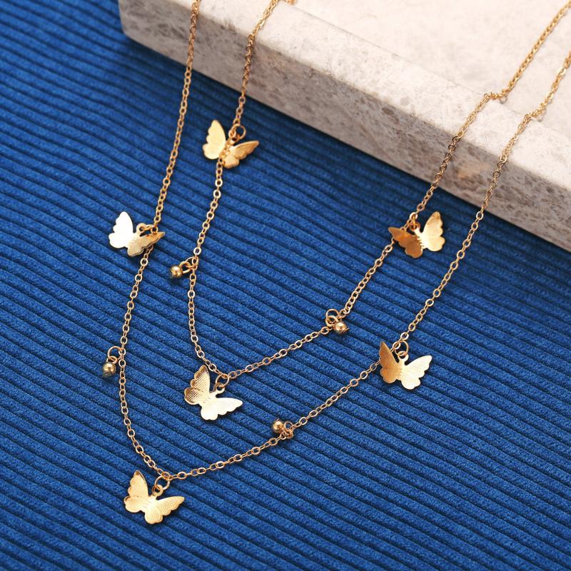 Pendant Necklaces Statement Cute Butterfly Choker Necklace For Women Gold Multi-layer Chain Lariat Collar Tassel Female Chocker Fashion Jewe
Pendant Necklaces Statement Cute Butterfly Choker Necklace For Women Gold Multi-layer Chain Lariat Collar Tassel Female Chocker Fashion Jewe