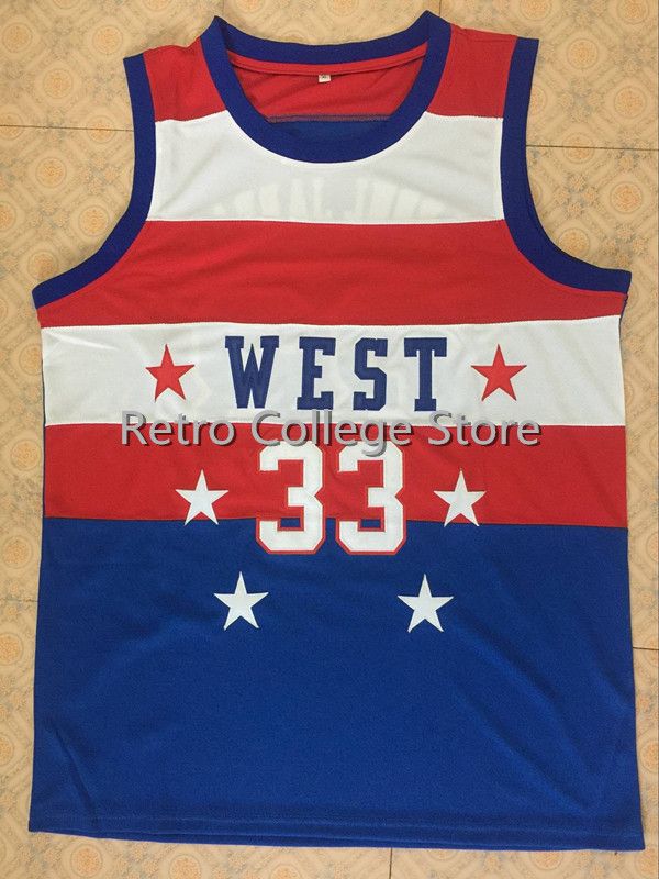Men's 33 KAREEM ABDUL Jabbar 1980 All satr Basketball Jersey Embroidery Stitched mens jerseys, Blue
Men's 33 KAREEM ABDUL Jabbar 1980 All satr Basketball Jersey Embroidery Stitched mens jerseys, Blue