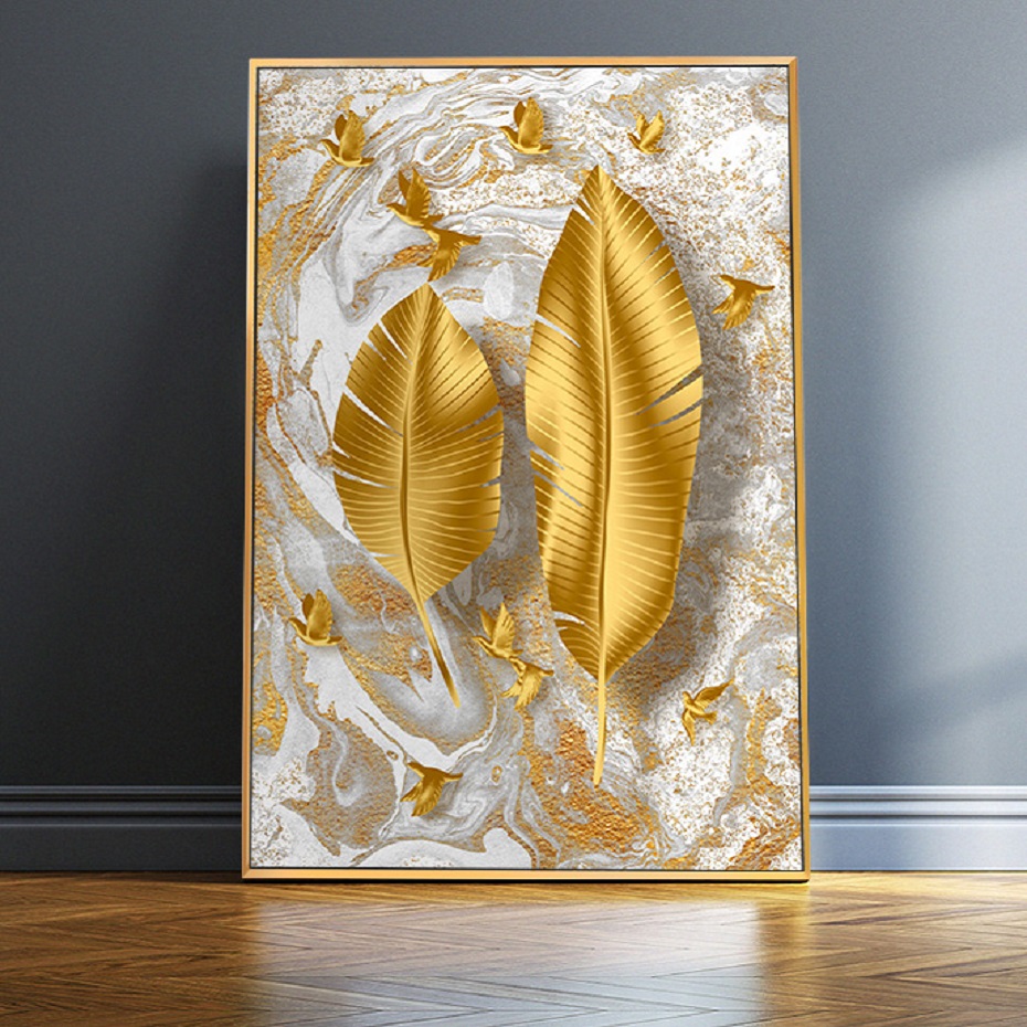 Nordic Golden Leaf Wall Art Prints Luxury Wall Art Canvas Paintings Posters Decorative Wall Art Prints Living Room Home Decor 
Nordic Golden Leaf Wall Art Prints Luxury Wall Art Canvas Paintings Posters Decorative Wall Art Prints Living Room Home Decor