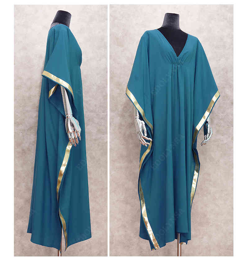 Casual Bikini Cover-ups Blue Tunic Sexy Striped Summer Beach Dress Elegant Women Wear Swim Suit Cover Up Q1135 210420