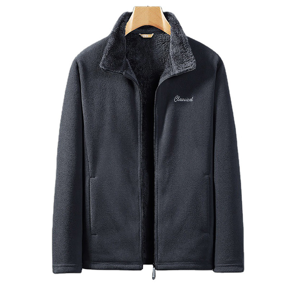 Plus size Men Softshell Fleece Jackets Male Warm Sweatshirt Thermal Coat windbreaker sportswear Stand Collar Casual Jacket B0867 210518