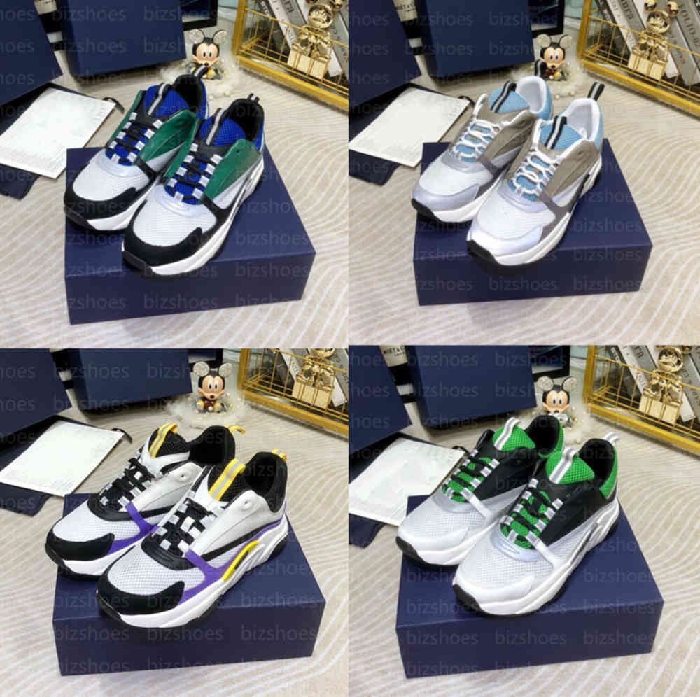 2021 B22 Runner Trainers Luxurys Shoes White Mesh Leather Designer Sports Sneakers Chaussures b22 Platform Shoe yemianbu, 02