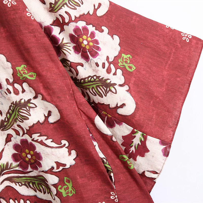 Casual Women O Neck Straight Dress Summer Fashion Ladies Chinese Style Female Linen Embossed Long Gauze 210515