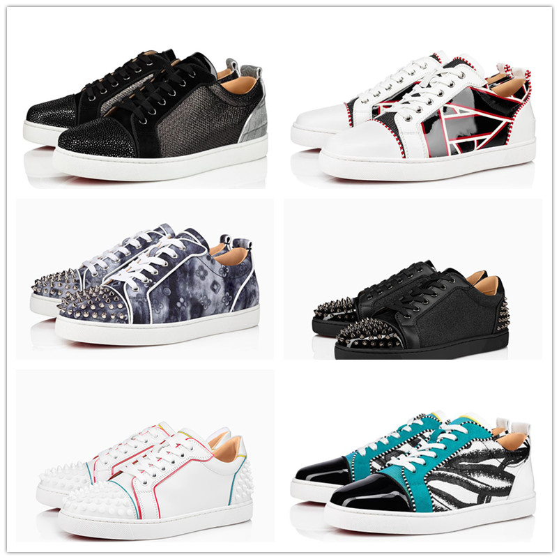 Selling Red Bottom Casual Shoes Fashion Designer Low Top Round Toe Flats Suede Leather Sneakers Diamond Quality Men Women Couple Trainers Spikes With Box, Shown
Selling Red Bottom Casual Shoes Fashion Designer Low Top Round Toe Flats Suede Leather Sneakers Diamond Quality Men Women Couple Trainers Spikes With Box, Shown