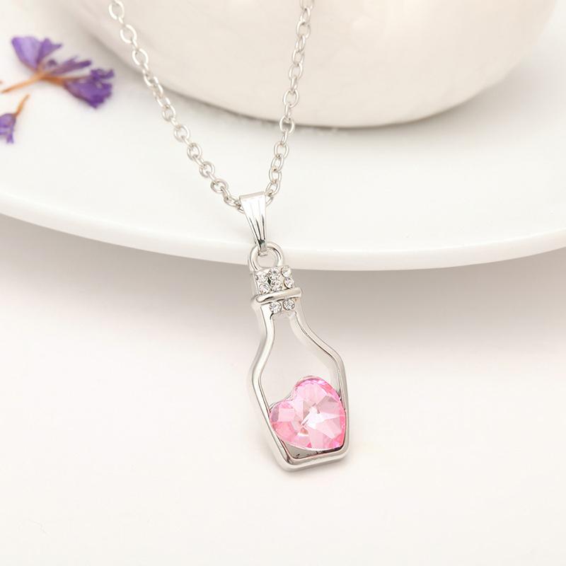 Pendant Necklaces Jinzeyi Korean Version Of The Austrian Personality Love Crystal Bottle Necklace Wishing Drift Clavicle Chain
Pendant Necklaces Jinzeyi Korean Version Of The Austrian Personality Love Crystal Bottle Necklace Wishing Drift Clavicle Chain