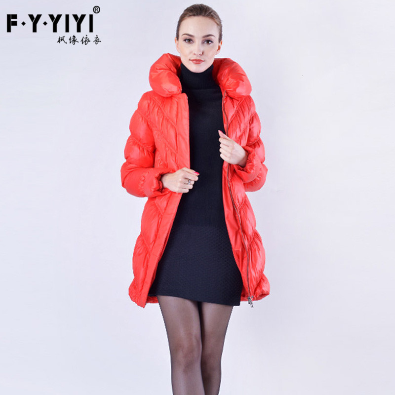 down jacket women's hoodie medium long bread stand collar slim white duck, Black
down jacket women's hoodie medium long bread stand collar slim white duck, Black