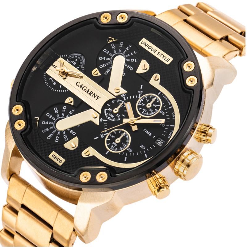 Wristwatches Cagarny Top Brand Fashion Luxury Watch Men's Sports Quartz Waterproof Gold Steel Military Relogio Masculino, Silver white
Wristwatches Cagarny Top Brand Fashion Luxury Watch Men's Sports Quartz Waterproof Gold Steel Military Relogio Masculino, Silver white