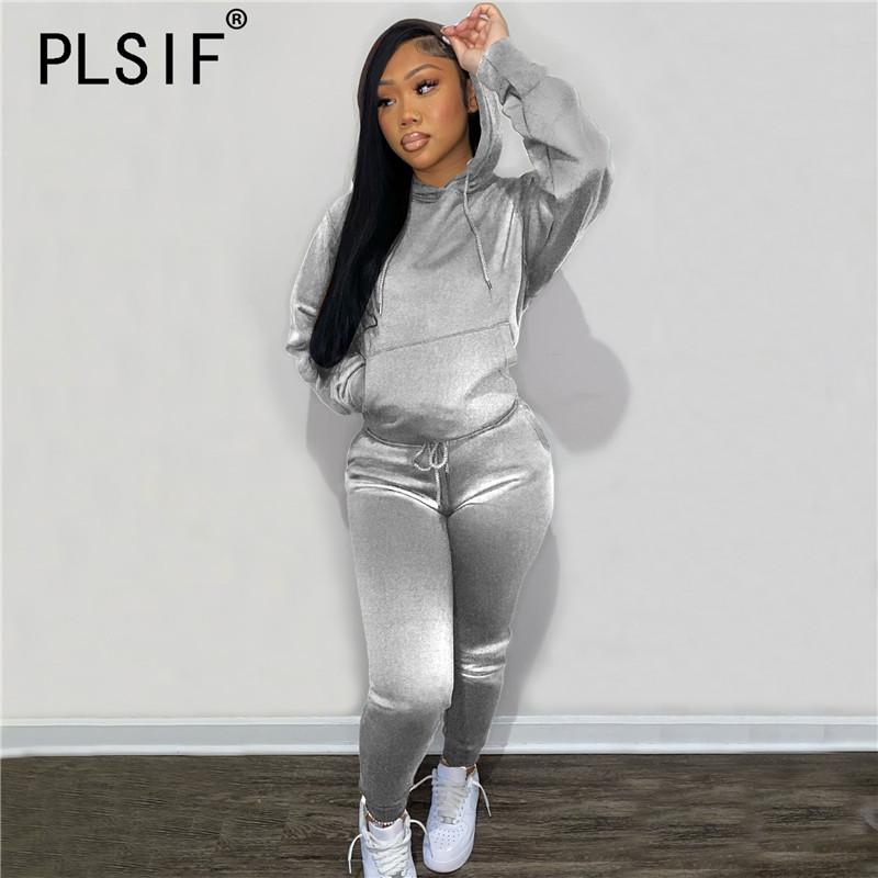 Women's Two Piece Pants Women Spring Winter Long Pant Set Velvet Casual 2 Pieces Suit Female Sexy Matching Sets, White
Women's Two Piece Pants Women Spring Winter Long Pant Set Velvet Casual 2 Pieces Suit Female Sexy Matching Sets, White
