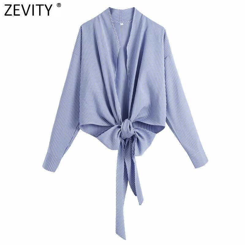 Zevity Women Cross V Neck Striped Print Wrapped Short Slim Smock Blouse Female Hem Bow Tied Kimono Shirt Roupas Chic Tops LS9113 210603, As pic ls9113bb
Zevity Women Cross V Neck Striped Print Wrapped Short Slim Smock Blouse Female Hem Bow Tied Kimono Shirt Roupas Chic Tops LS9113 210603, As pic ls9113bb