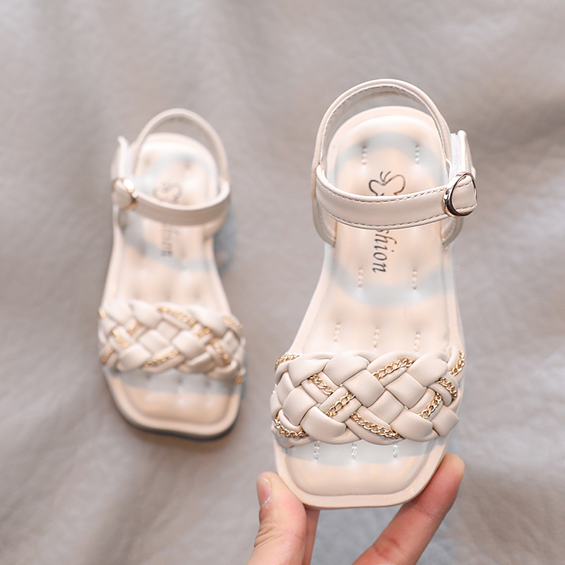 Girls Sandals Weave Princess Shoes 2021 Summer New Style Gladiator Sandals Kids Children Big Girls Ankle Strap Roma Beach Shoes, Beige
Girls Sandals Weave Princess Shoes 2021 Summer New Style Gladiator Sandals Kids Children Big Girls Ankle Strap Roma Beach Shoes, Beige