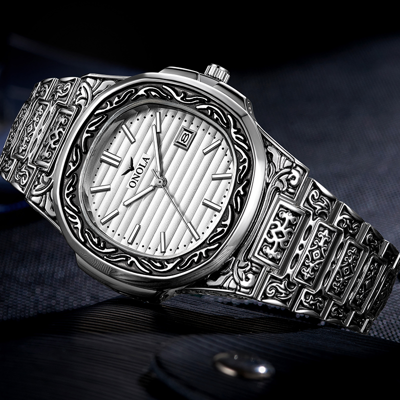 ONOLA designer quartz watch men unique gift wristwatch waterproof fashion casual Vintage golden classic luxury watch men 2022, Black
ONOLA designer quartz watch men unique gift wristwatch waterproof fashion casual Vintage golden classic luxury watch men 2022, Black